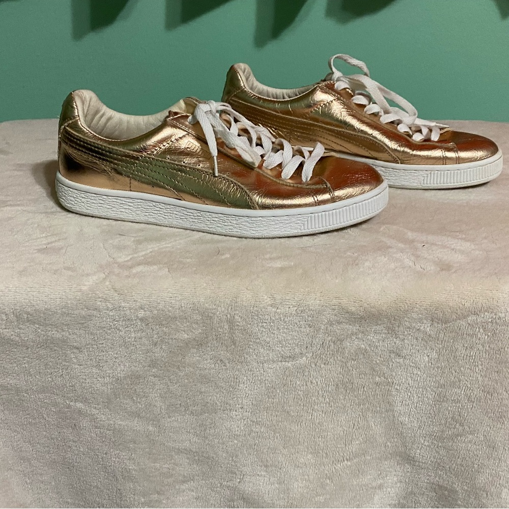 COPY - Puma metallic sneakers - rose gold
